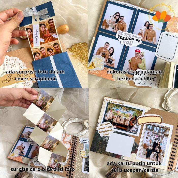 kemgraf- Bloomingyourdays Scrapbook Album Custom Kado Ulangtahun Kado Anniversary Sudah