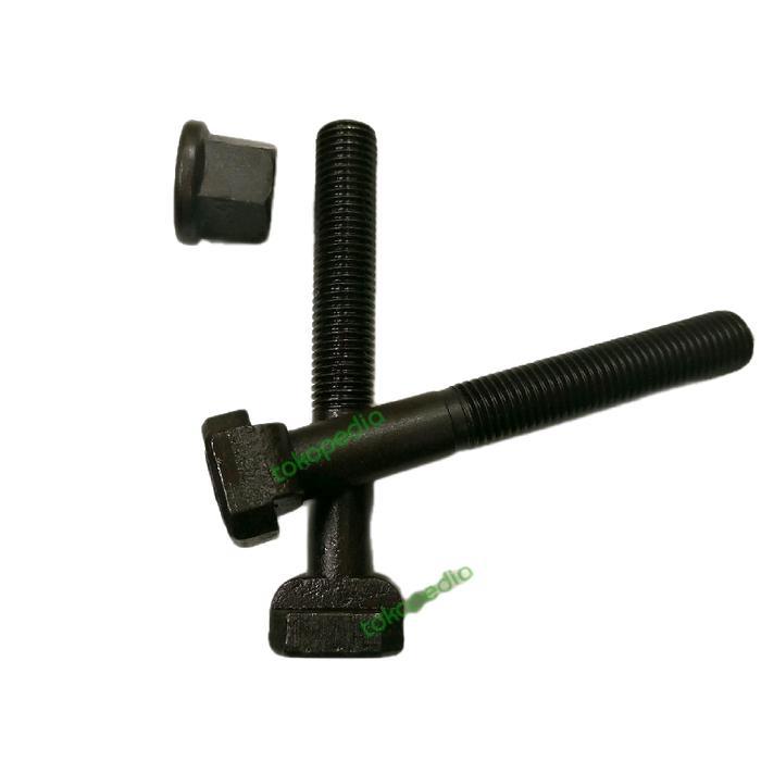 cjbkb- Baut Tt Slot + Mur T Slot Bolt M24 X 200 Baut Clamp Injection