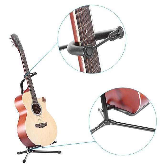 TAFFSTUDIO STAND GITAR LONG NECK GITAR AKUSTIK KLASIK