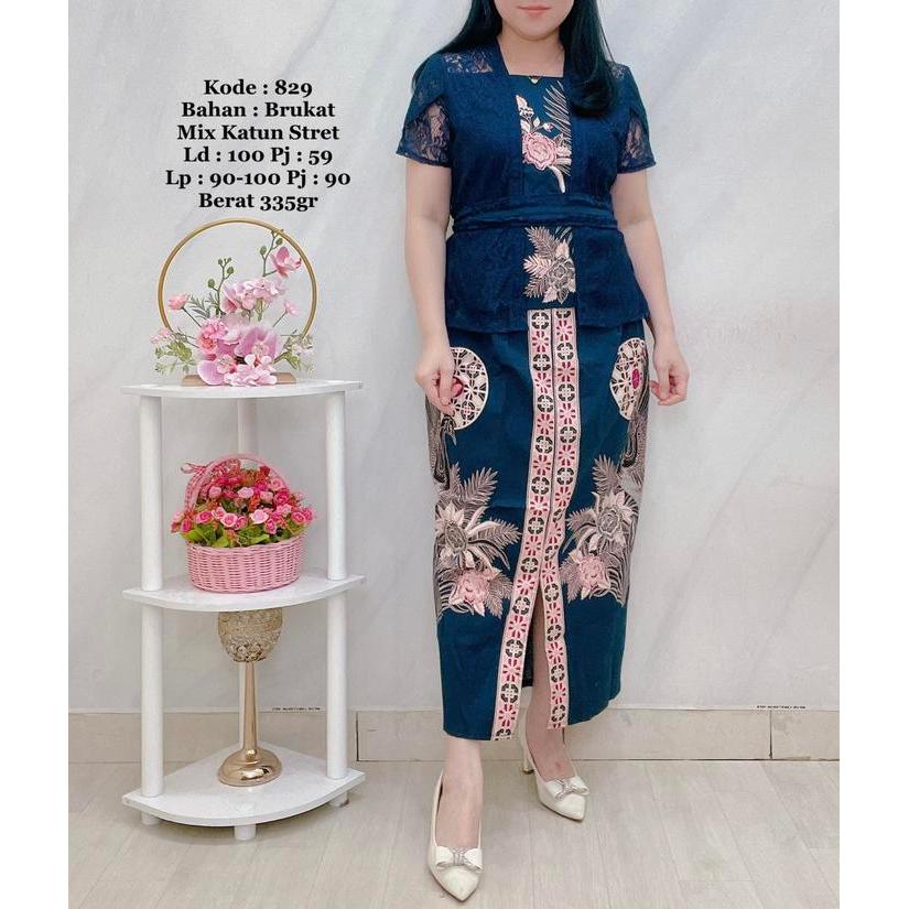 829 SETELAN ROK BATIK WANITA