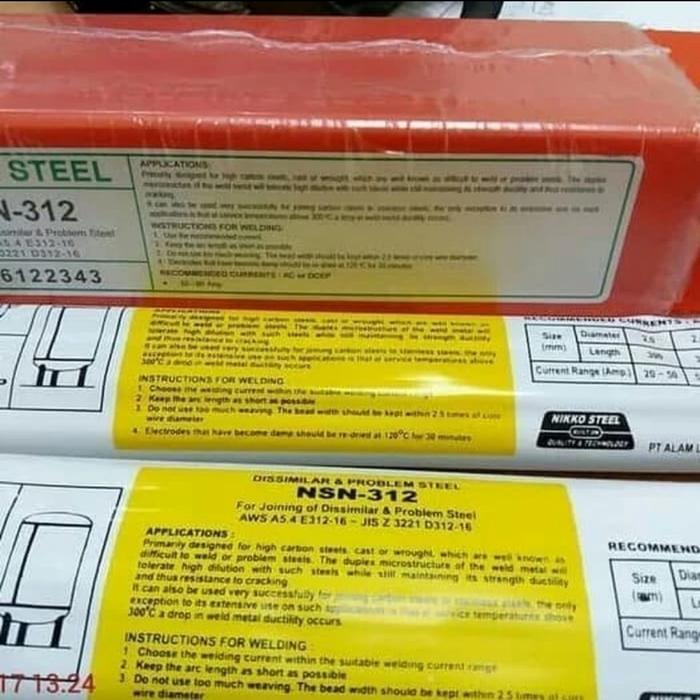 BALABALA- Kawat Las Nikko Steel Nsn 312 Kawat Las Problem Steel Nsn-312 (1 Kg)