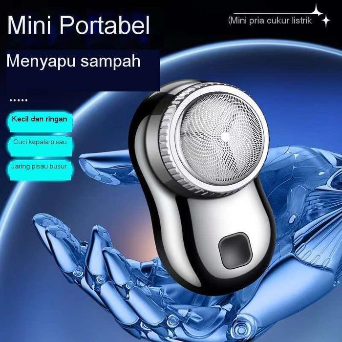 Alat cukur elektrik mini kumis jenggot alat cukur kecil portable shaver Pria Pencukur