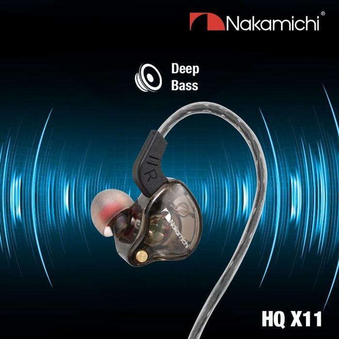 NAKAMICHI HQ X11 ORIGINAL IN EAR MONITOR EARPHONE WITH MICROPHONE