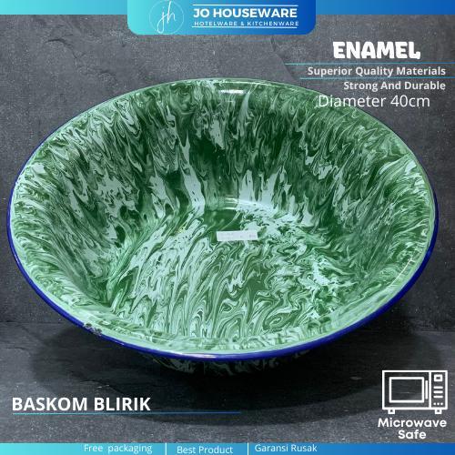 SALE Baskom blirik enamel diameter 42,5cm / baskom besar serbaguna Termurah