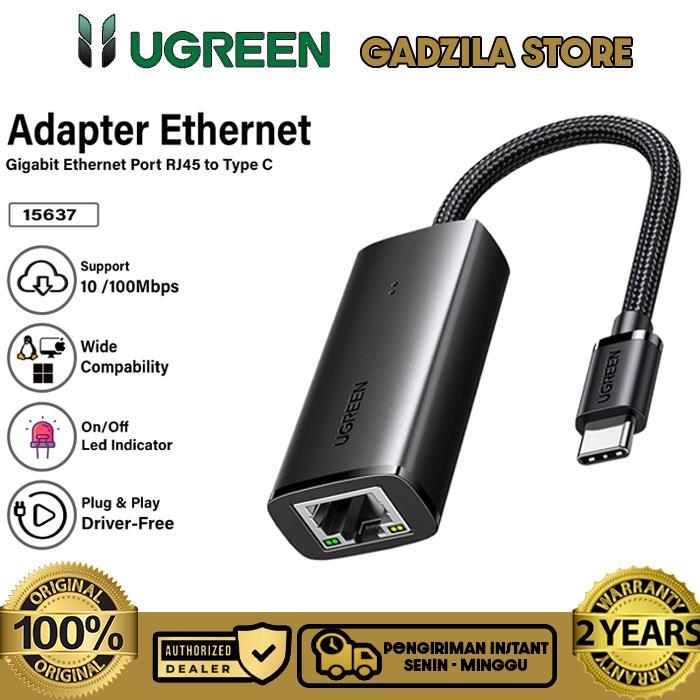 Ethernet Adapter USB Type-C To Lan RJ45 Modem Internet 100Mbps - 1000Mbps For Laptop iPad Air Pro
