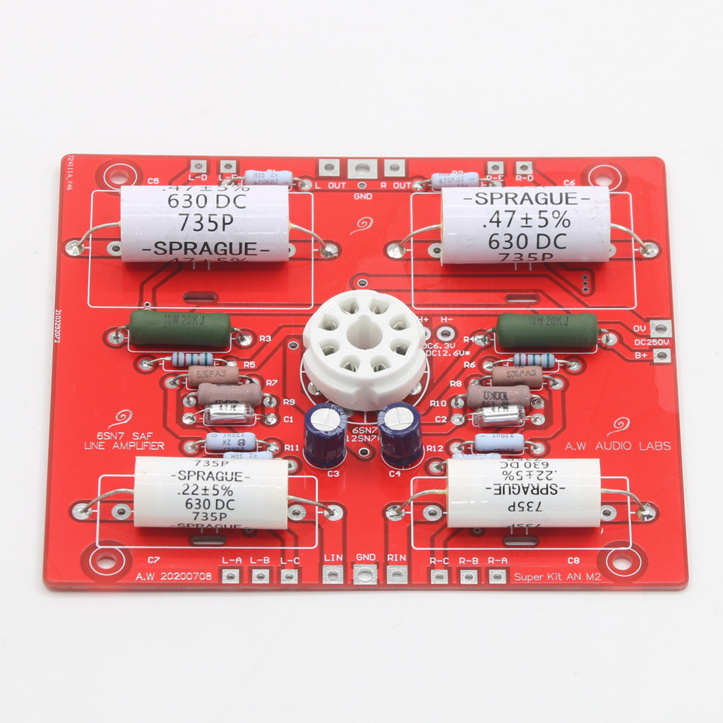 PROMO  HiFi M2 6SN7 Stereo Tube Preamplifier Kit Home Audio Preamp Board Amplifier
