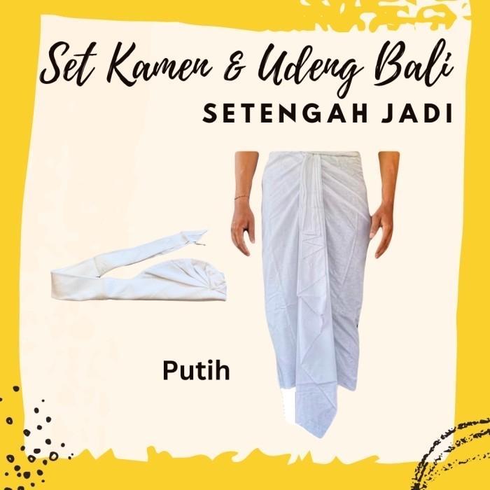 ORIGINAL Set Kn dan Udeng Bali Setengah Jadi READY STOCK