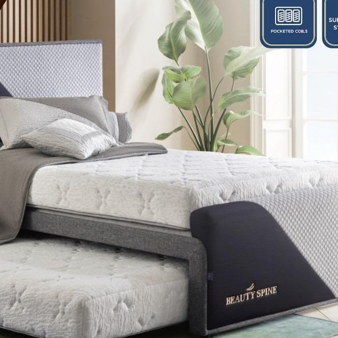 Elite Springbed Pocket Sorong 3 In 1 Beautyspine ( Full Set ) 90X200 100X200 120X200 140X200