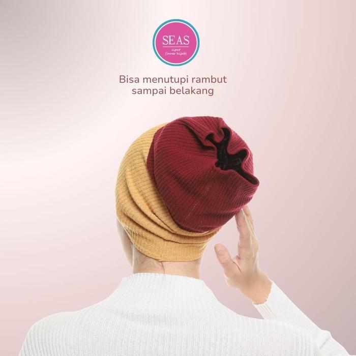 dowg- Ciput Bandana Rajut Dua Warna Jumbo / Knit Two Tone / Inner Hijab
