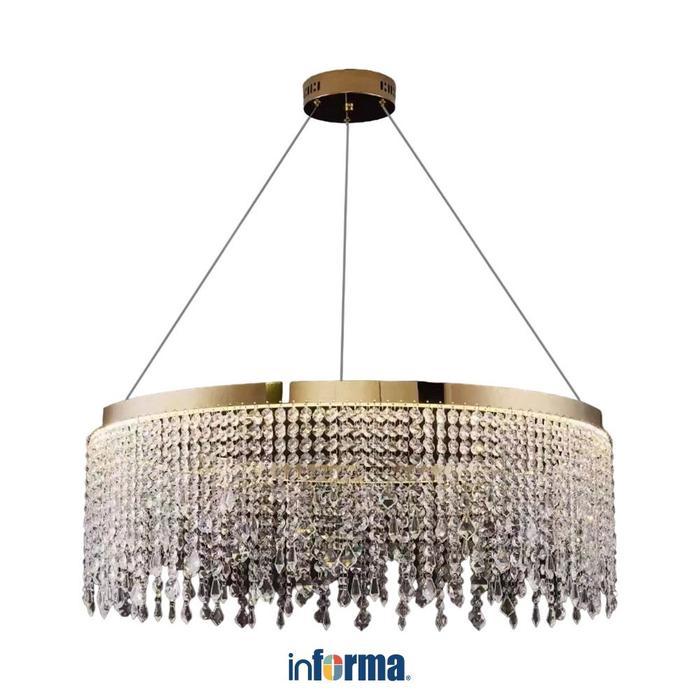 INFORMA KINGSTON PRIME LAMPU GANTUNG HIAS - GOLD