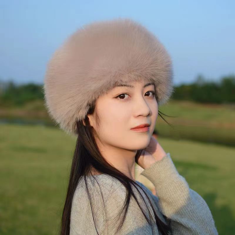 Autumn And Winter Mongolian Style Imitation Wool Empty Top Hat