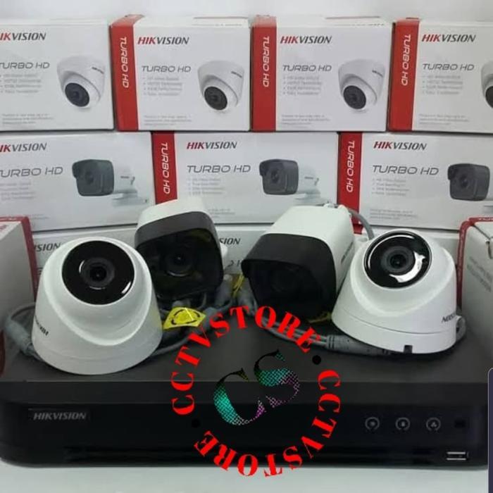 Paket Cctv 8 Ch 4 Kamera 2Mp Hikvision Paket Cctv 8 Channel Hikvision