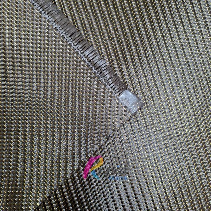 Serat Karbon Carbon Twill Gold Metalik Glitter Fiber Fabric