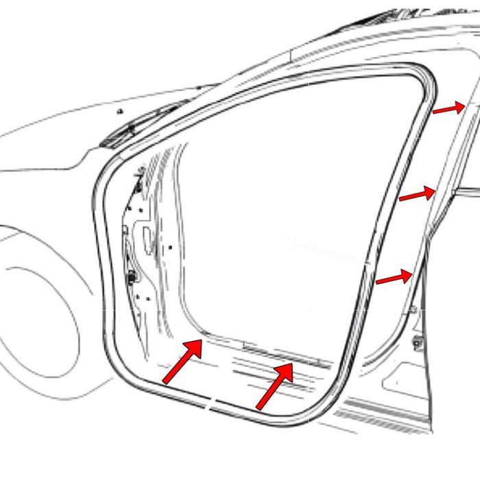 Karet Balon Peredam Pintu Mobil Carry Futura T120Ss Depan Tengah Belakang Bagasi Kanan Kiri