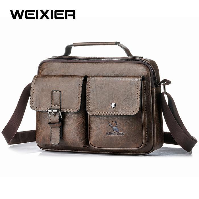Weixier 9558 Tas Selempang Kulit Pria Messenger