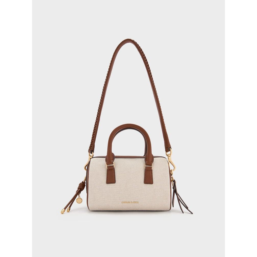 C&K ORIGINAL STORE 100% - Tas Bowling Everleigh Canvas Two-Tone