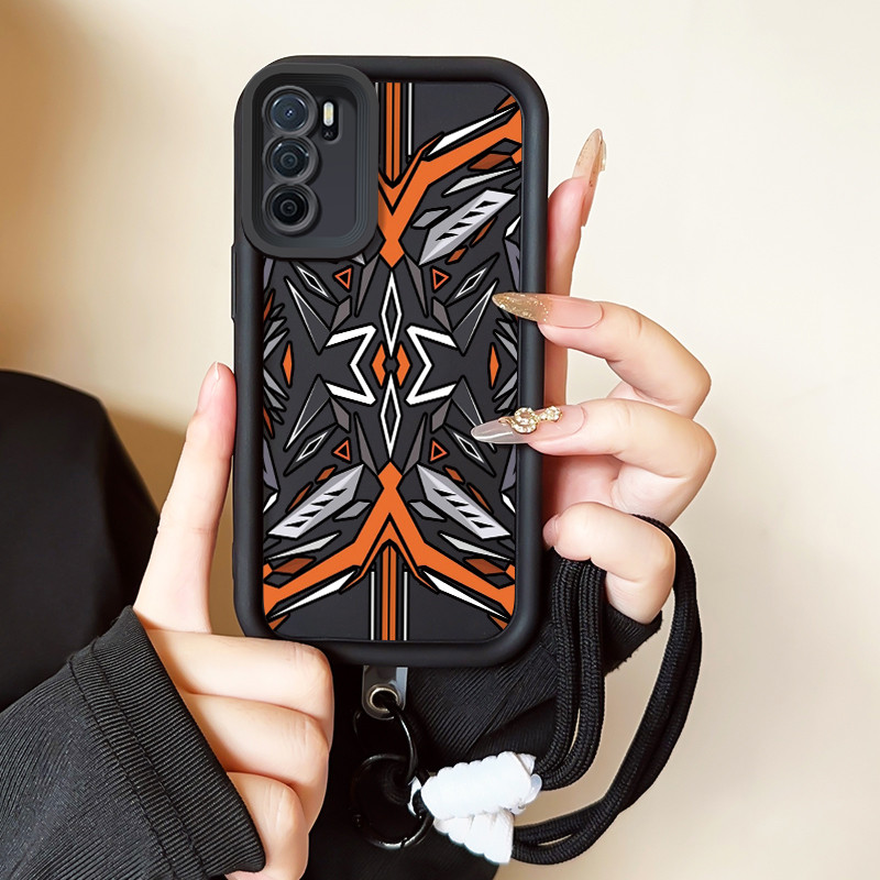 Casing Hp untuk OPPO A16 A16s A54s Case Hp Silikon Softcase Kasing Kesing Cesing Berisi tali gantung