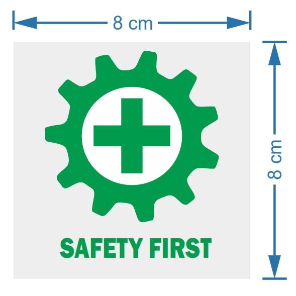 STICKER TRANPARAN LOGO K3 SAFETY FIRST HELM PROYEK / LOGO SAFETY FIRST / LOGO K3