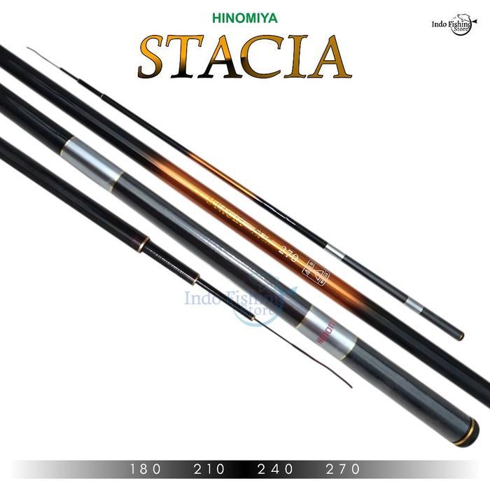 Joran Pancing Tegek HINOMIYA Stacia 180 210 240 270 Mancing Kolam Galatama Hard Carbon Lele