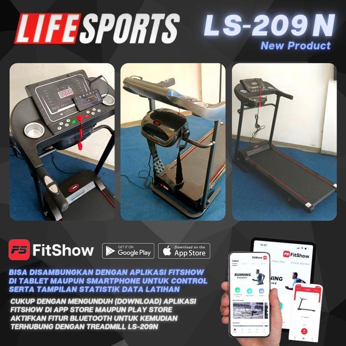 treadmill elektrik LS 209 treadmill homeused (FITNESS IMPORT)
