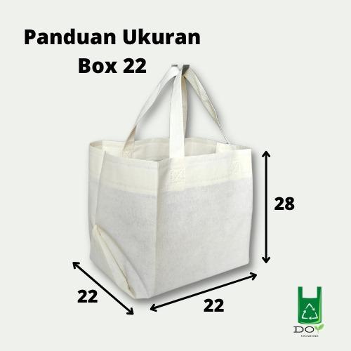 Tas Spunbond Box Kue dan Nasi Kotak 18x18 - 22x22 Tas Kain Kotak Kue