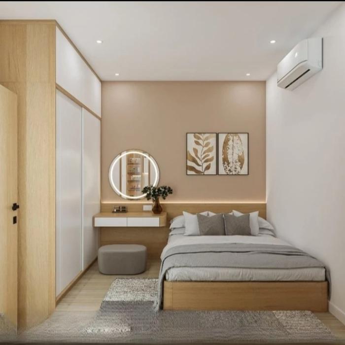 kamar set minimalis, set kamar tidur, bedroom set, paket kamar tidur, wardrobe, lemari pakaian dipan