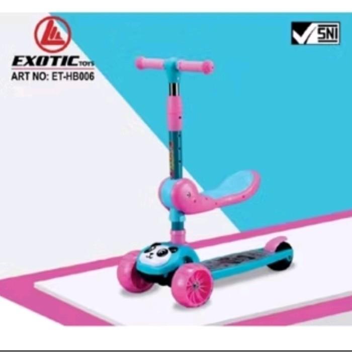 Scooter Et-Hb 006 Exotic / Skuter Anak / Skuter Lipat / Skuter Otoped ( Skuter Duduk )