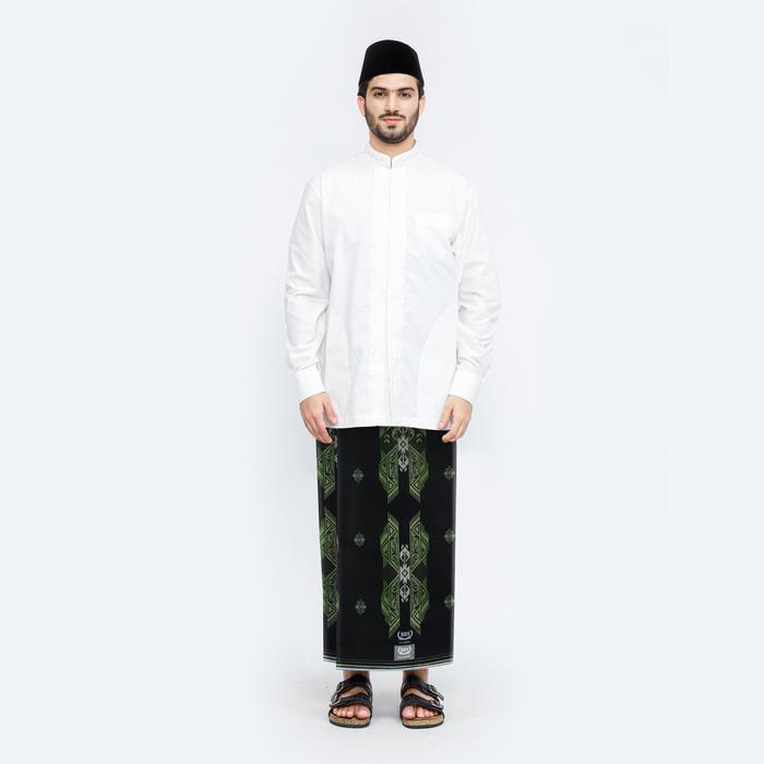 SIAPKIRIM Sarung BHS Classic Silver Motif C49 JSN Hitam Hijau READY STOCK