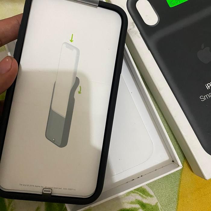 Smart battery case iphone xr original apple new bnob ibox garansi 1thn