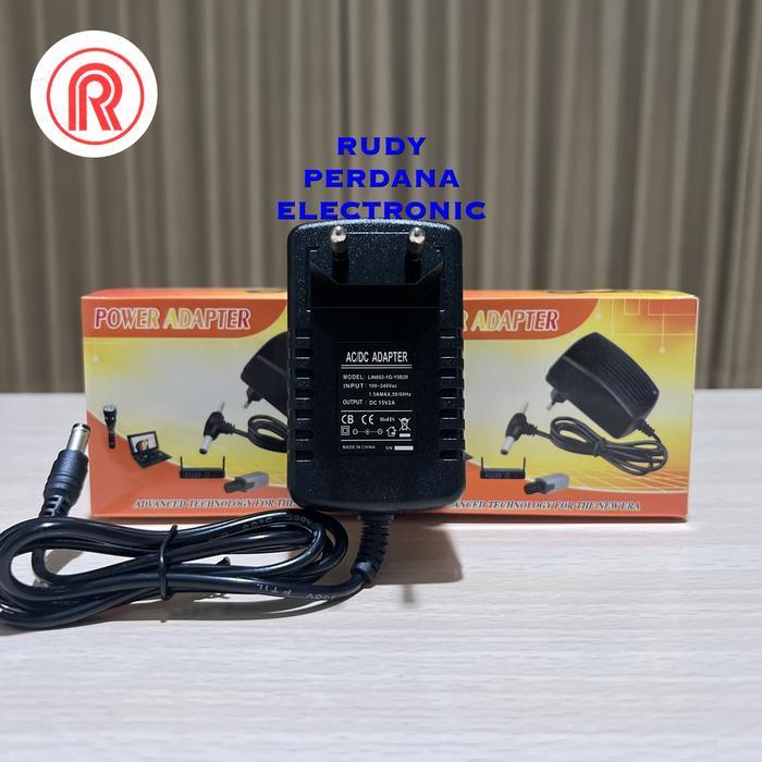 nt2iv- Adaptor 15V 2A 15 Volt 2 Ampere Murni
