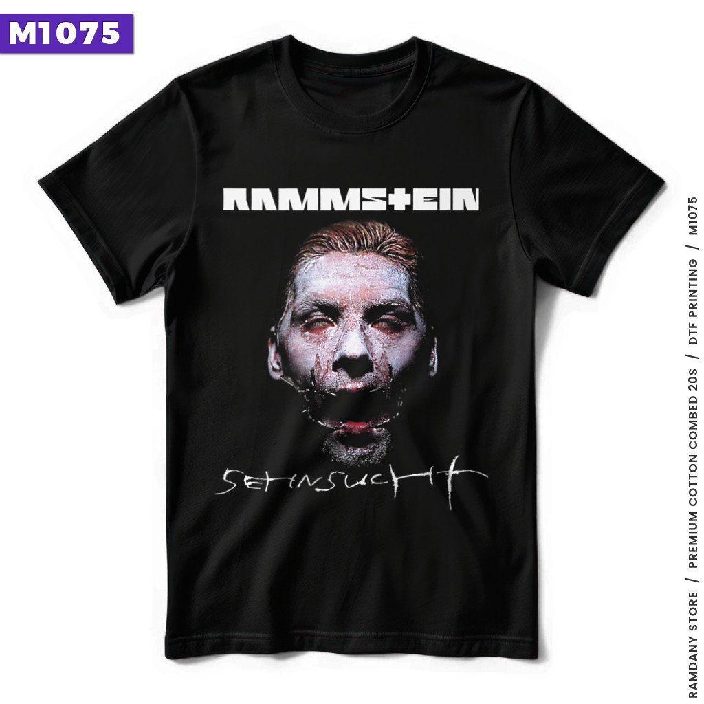 Kaos Band RAMMSTEIN (M1075) | Baju Tebal Cotton Combed 20s DTF Premium