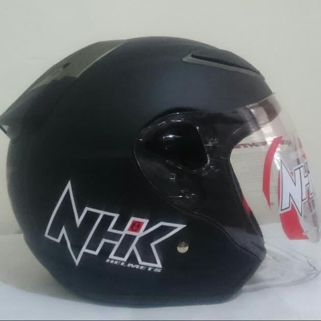 HELM NHK R6 SOLID HITAM DOFF