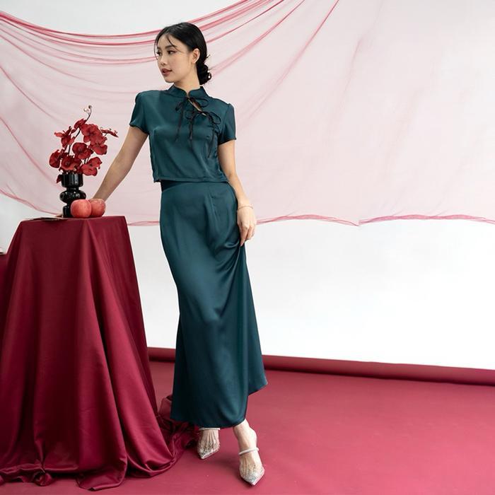IWEARGRACIE - Xin Satin Set / Setelan Rok