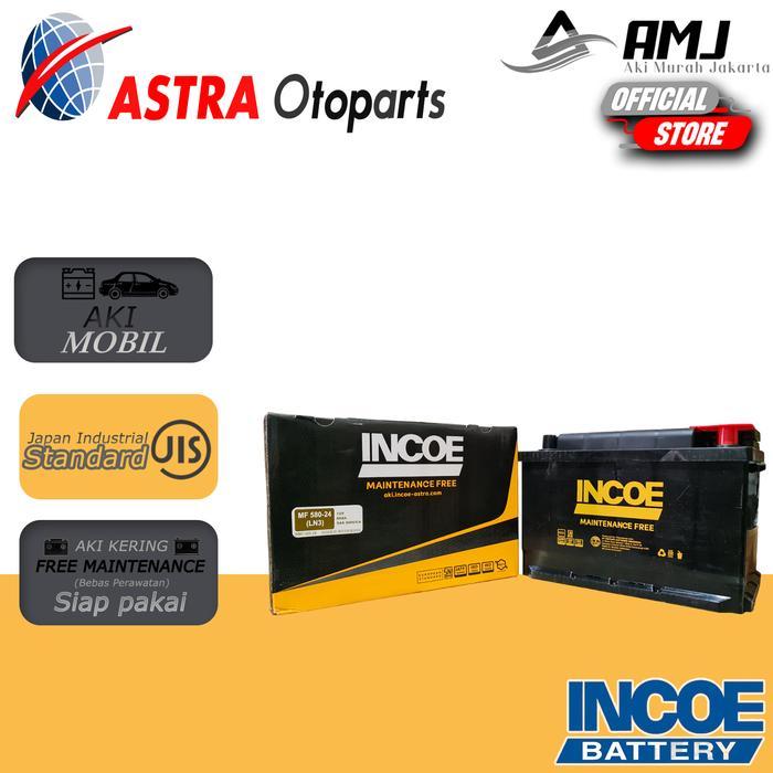Incoe MF Astra Aki Mobil Toyota Innova Reborn Diesel 580-24 - 80Ah Aki Kering