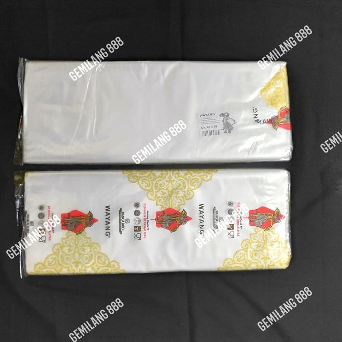 nnwk- Plastik Pp Wayang 40X60, Plastik Pp Bening