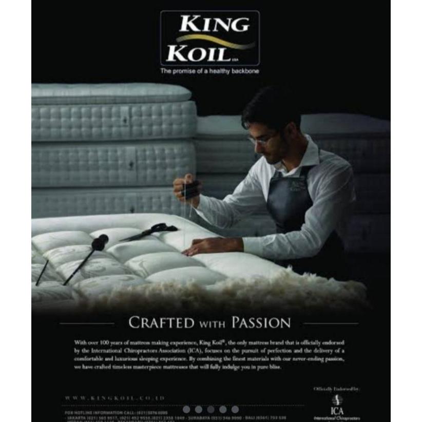 Full Set King Koil Duke Kasur/Matrass/Mattress/Springbed Kingkoil Latex (Firm)