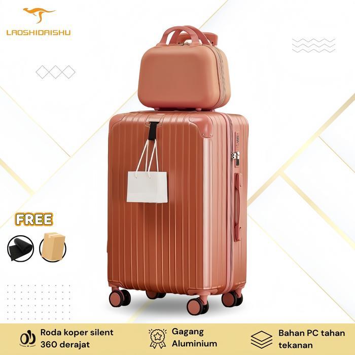 LAOSHIDAISHU A973 Koper 2 in 1 koper 24 inch 22 inch Kabin Bagasi