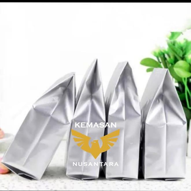 nrd 100Pcs Aluminium foil Gusset 7 x 20 Termurah / Kantong Gusset, Kemasan Gusset