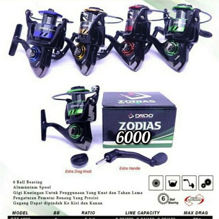 Terlaris- Reel Daido Zodias Spin 1000/3000/6000 -Gratisongkir