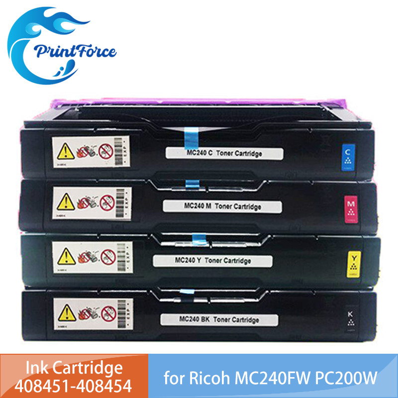 4500Pages 408451 408452 408453 408454 Toner Cartridge Without Chip Compatible For Ricoh Mc240Fw