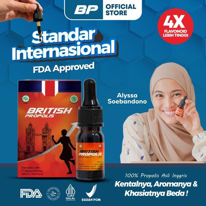Terbaru Propolis British 6Ml Dewasa & Kids U.1-12 Th Organik Alami Ready