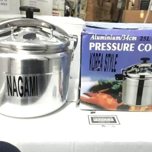 PANCI PRESTO 25 LITER NAGAMI GOOD QUALITY TEBAL PRESSURE COOKER