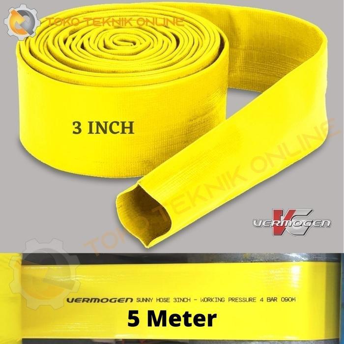 SALE Selang Pompa Alkon 3 Inch - 5 Meter - Sunny Hose - Vermogen Termurah
