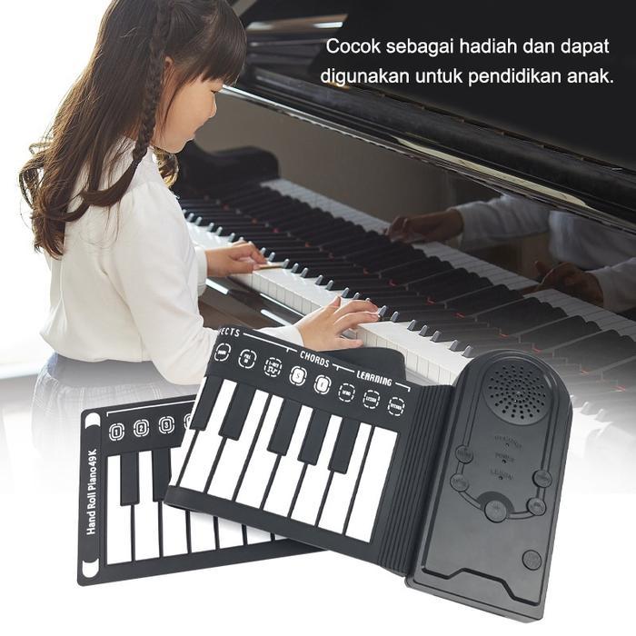 COD88 KEYS PIANO KEYBOARD PORTABLE LIPAT SILIKON FLEKSIBEL HAND ROLL UP ELEKTRIK PIANO ELEKTRONIK