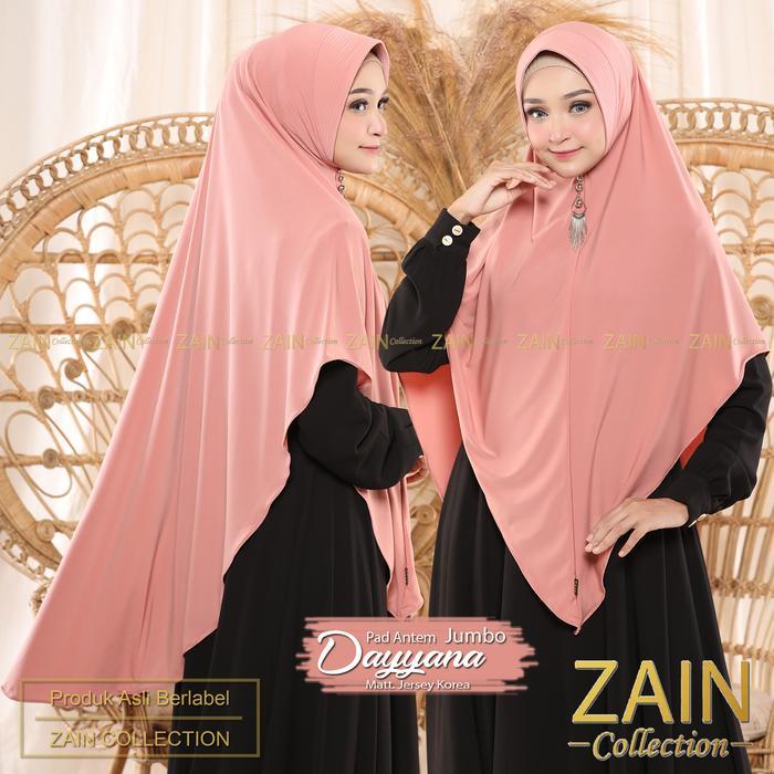 Dayyana Jumbo Kerudung khimar Syari Bergo Syari Bahan Jersey Korea