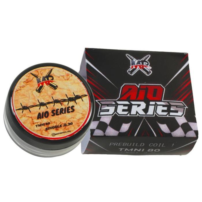 COIL PREBUILD MASTERPIECE AIO SERIES SINGLE 0.3 OHM 6 WRAP ISI 2