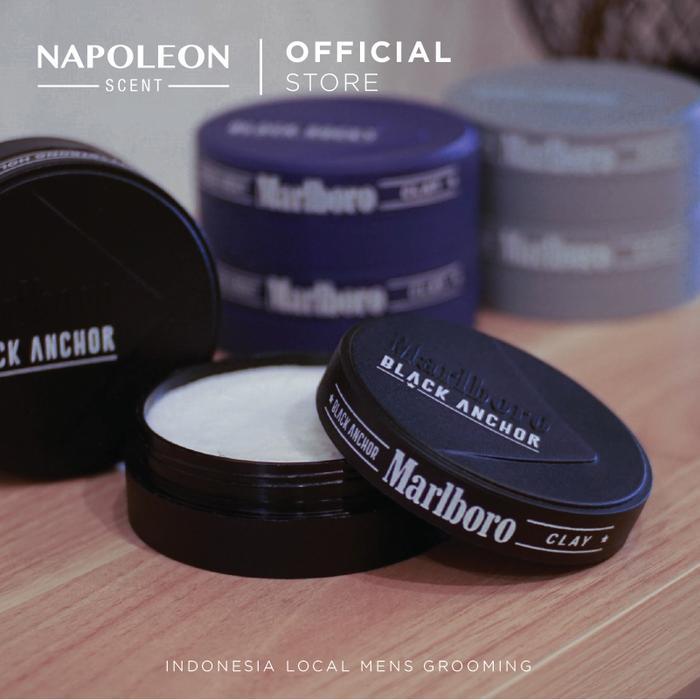 czdc- Pomade Marlboro Clay Black Anchor - 100 Gram