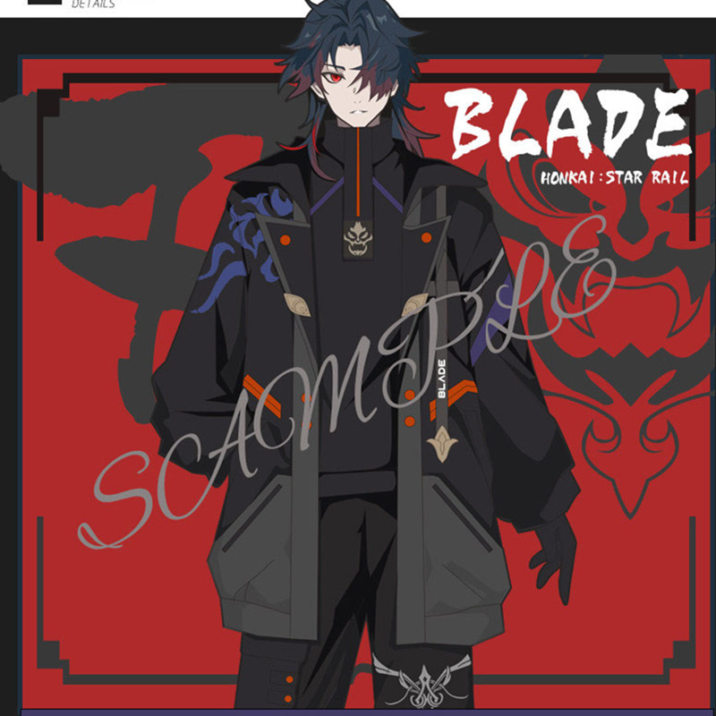 Honkai Star Rail Blade Cosplay Coat Fashion Hoodies Blade Jacket