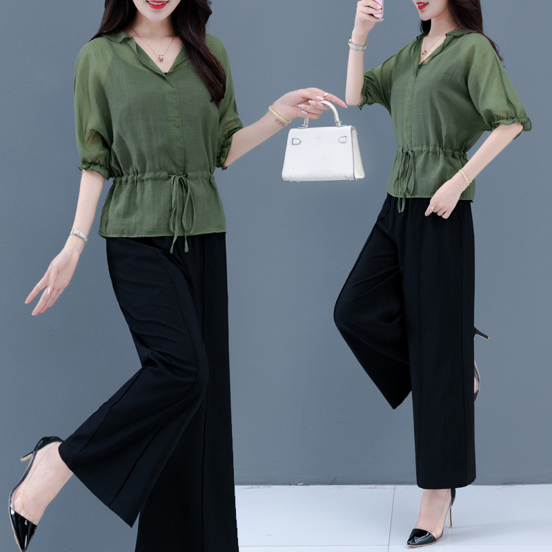 Set Pakaian Wanita Korea Nyaman & Longgar - Outfit Satu Set