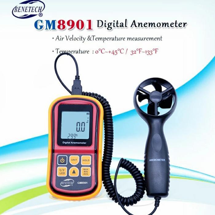 Gm-8901 Gm8901 Gm 8901 Benetech Digital Anemometer Wind Speed